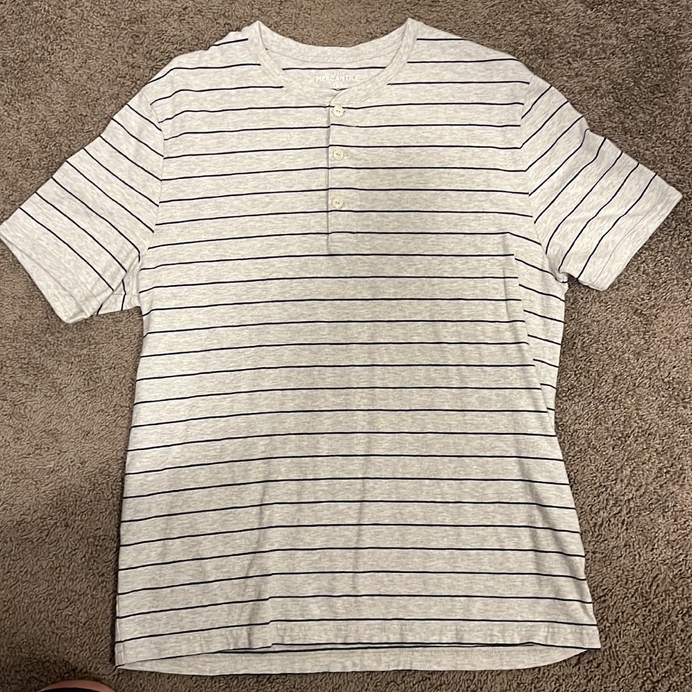 J. Crew Mercantile Striped Henley Shirt